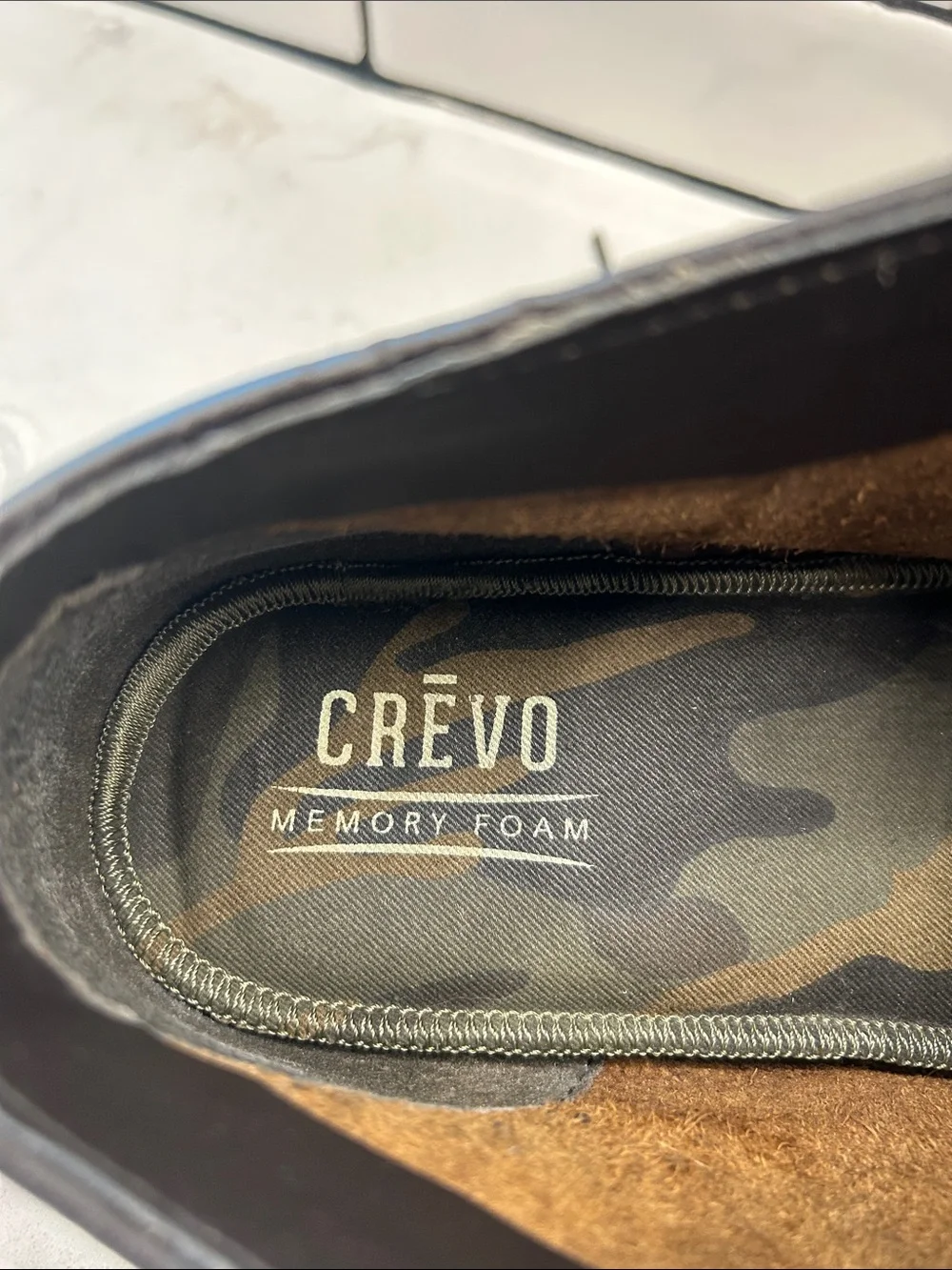 Crevo‎ Longport Mens Size 12 Brown Leather Casual Ankle Chukka Boot Shoes